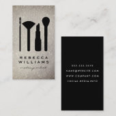 Carte De Visite Élégant ensemble de maquillage de Parties scintill (Devant / Derrière)