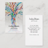 Carte De Visite Élégant entraîneur de vie d'arbre (Devant / Derrière)