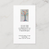 Carte De Visite Élégant entraîneur de vie d'arbre (Dos)