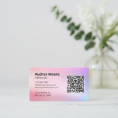 Carte De Visite Élégant Esthéticien de la peau (Debout devant)