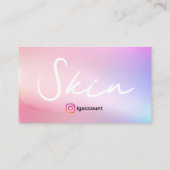 Carte De Visite Élégant Esthéticien de la peau (Dos)