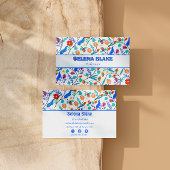 Carte De Visite Élégant esthétique florale | Moderne et élégant