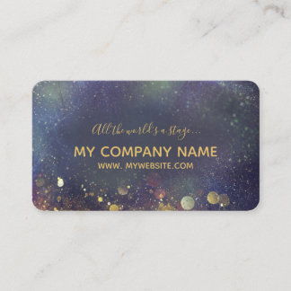 Carte De Visite Élégant et Arty Glittery violet