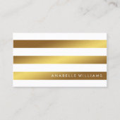 Carte De Visite Élégant et chic Faux Gold Foil (Devant)