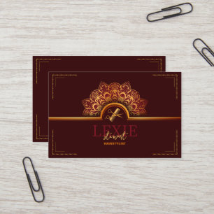 Carte De Visite Elégant et Classy Hair Styliste Nomination