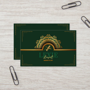 Carte De Visite Elégant et Classy Hair Styliste Nomination