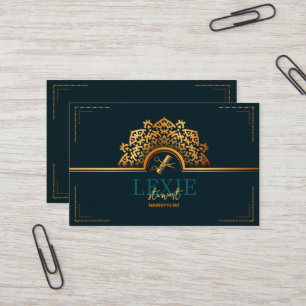 Carte De Visite Elégant et Classy Hair Styliste Nomination