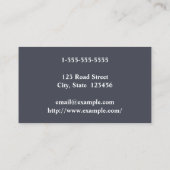 Carte de visite élégant et de base de coiffeur (Dos)