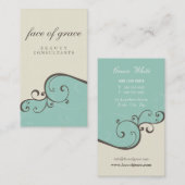 CARTE DE VISITE :: élégant et délicat 5 (Devant / Derrière)