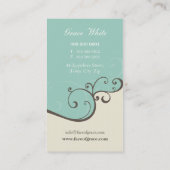 CARTE DE VISITE :: élégant et délicat 5 (Dos)