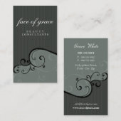 CARTE DE VISITE :: élégant et délicat 6 (Devant / Derrière)