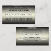 Carte De Visite Élégant et élégant automobile (Devant / Derrière)