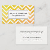 Carte De Visite Elégant et élégant Chevron (Devant / Derrière)