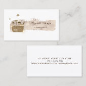 Carte De Visite Élégant et élégant Peinture Stroke Parties scintil (Devant / Derrière)