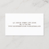 Carte De Visite Élégant et élégant Peinture Stroke Parties scintil (Dos)