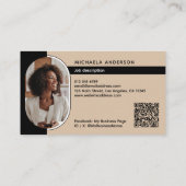 Carte De Visite Élégant et élégant professionnel 2 photos moderne (Dos)