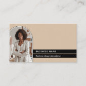 Carte De Visite Élégant et élégant professionnel 2 photos moderne (Devant)