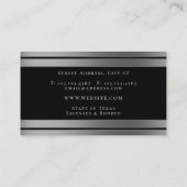 Carte De Visite élégant et métallique (Dos)