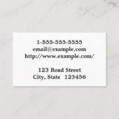 Carte de visite élégant et minimal de paralégal (Dos)