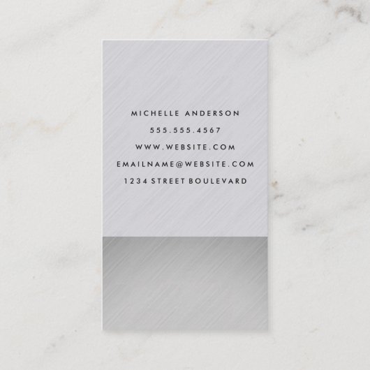 Carte De Visite Élégant et moderne (Dos)