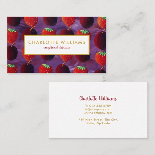 Carte De Visite Élégant et moderne (Devant / Derrière)