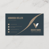 Carte De Visite Élégant et moderne (Devant)