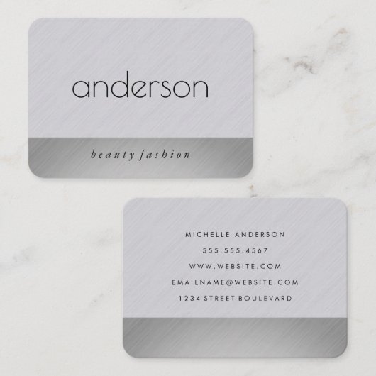 Carte De Visite Élégant et moderne (Devant / Derrière)