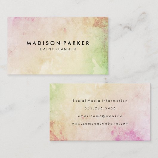 Carte De Visite Élégant et moderne (Devant / Derrière)