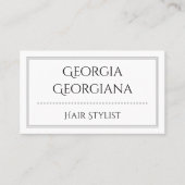 Carte De Visite Élégant Et Professionnel, Avec Bordure Triple Lign (Devant)