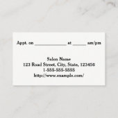 Carte De Visite Élégant et propre, avec une frontière à trois lign (Dos)