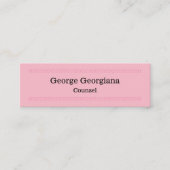 Carte de visite élégant et propre d'avocat-conseil (Devant)