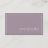 Carte De Visite Élégant et tendance Moderne Créatif Plaine Luxe Sa (Devant)