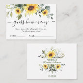 Carte De Visite Elégant Eucalyptus Devinez Combien De Baisers Cart (Devant / Derrière)