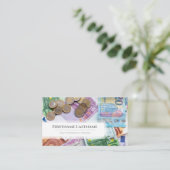 Carte De Visite Elégant expert financier en monnaie euro blanc (Debout devant)