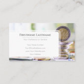 Carte De Visite Elégant expert financier en monnaie euro blanc (Dos)