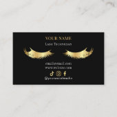 Carte De Visite Elegant Eyelash Extensions Lash Aftercare (Devant)