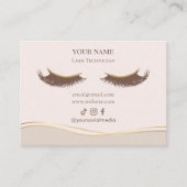 Carte De Visite Elegant Eyelash Extensions Lash Aftercare (Devant)