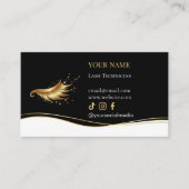 Carte De Visite Elegant Eyelash Extensions Lash Aftercare (Devant)