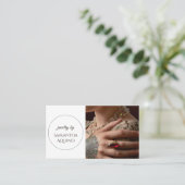 Carte De Visite Élégant fabricant de bijoux (Debout devant)