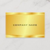 Carte De Visite Elégant Faux Gold Glamor Modèle de luxe (Devant)