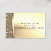 Carte De Visite Elégant Faux Gold moderne, Lecteur (Dos)