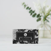 Carte De Visite Élégant flacon d'huile d'argent sur Arrière - plan (Debout devant)