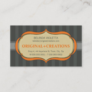 CARTE DE VISITE :: élégant flamboyant L10