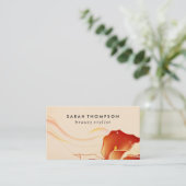 Carte De Visite Élégant floral (Debout devant)