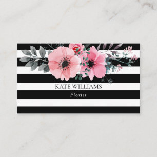 Carte De Visite Élégant Floral
