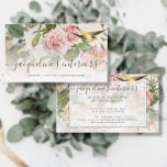 Carte De Visite Elégant Floral Blush Oiseaux Vintages rose Rose Bu<br><div class="desc">"Elégant Floral Blush Vintage Birds Cartes de visite Rose." Des oeuvres vintages de rose anglais et de pivoines en rose vif teinté de jaune sont associées à des oiseaux chanteurs et entourées d'une belle végétation foliaire. Le design comprend une signature manuscrite de script et un texte Sans Serif simple qui...</div>