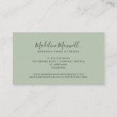 Carte De Visite Élégant floral | Gold Leaf Professional (Dos)