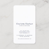 Carte De Visite Élégant Floral Moderne (Dos)