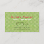 Carte De Visite Élégant floral moderne de marguerite de Gerbera de (Dos)