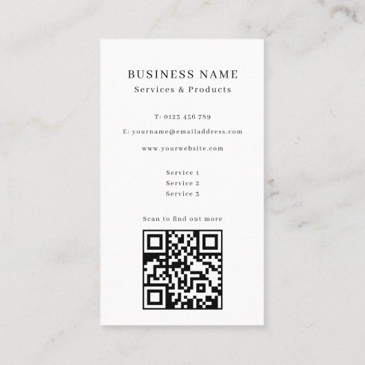 Carte De Visite Elegant Floral Pattern (Dos)